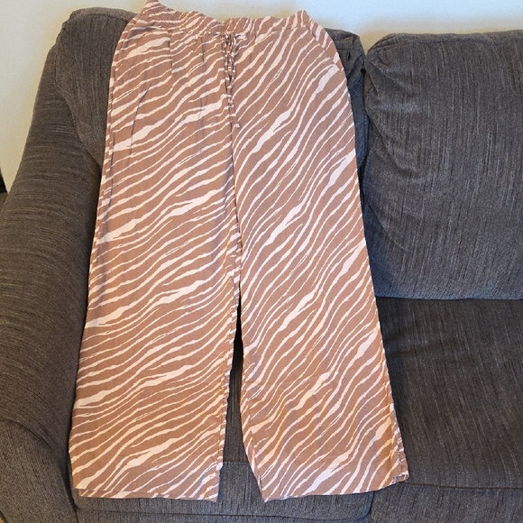 a new day Brown and Cream Patterned Pants - Picture 1 of 3